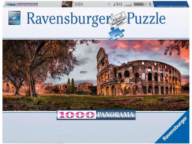 Ravensburger panoramapuzzle 1000 brikker - Colosseum ved solnedgang