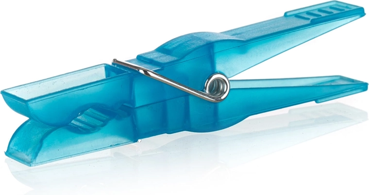 Plasttøjklemmer Economy, farvemix, 24 stk.