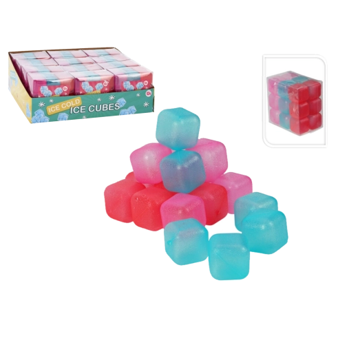 Sæt med genanvendelige køleterninger til drikkevarer, 18 stk.