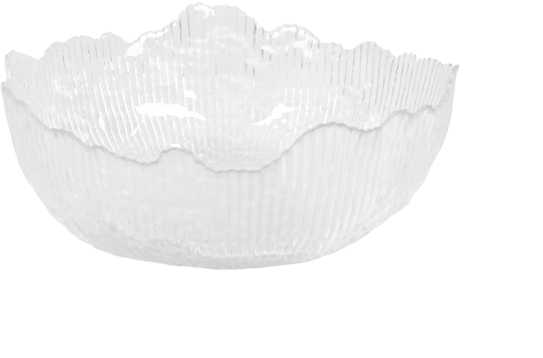 Glas salatskål Edges firkantet 20 × 20 cm
