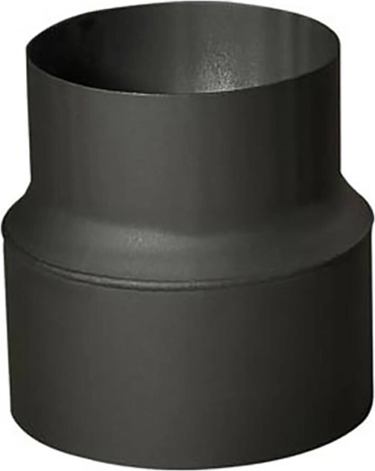 Røgrørs reduktion 160/150 mm, tykkelse 1,5 mm, sort