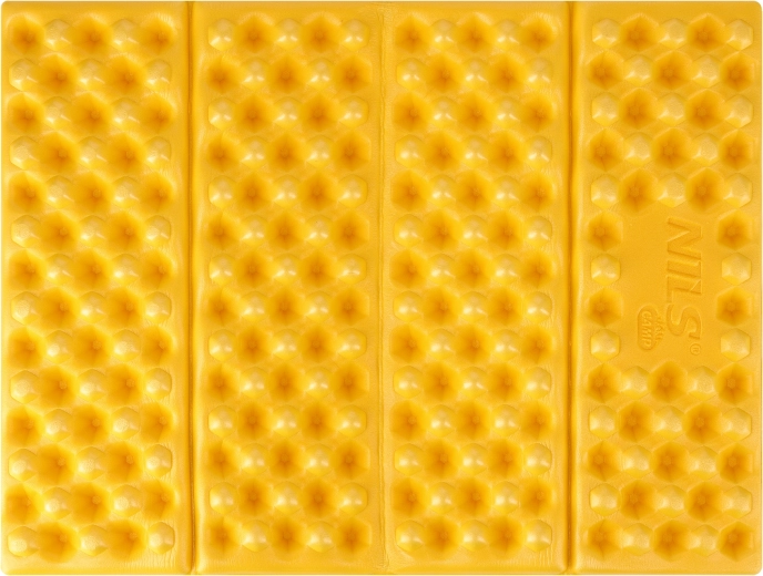 Sammenklappeligt skumsæde med reflekterende aluminiumsbelægning NILS Camp gul