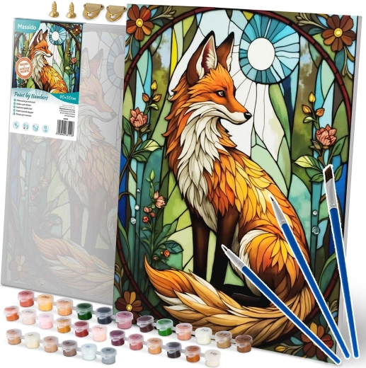 Maling efter tal 40 × 50 cm – ræv MASSIDO