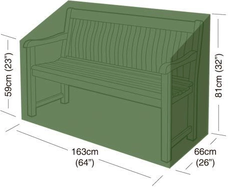 Beskyttelsesovertræk til havbænk 163 × 66 × 81 cm, PE 90 g/m²