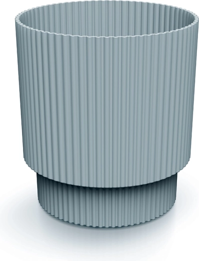 Plastikblomsterpotte Milly 16,8 cm lysegrå
