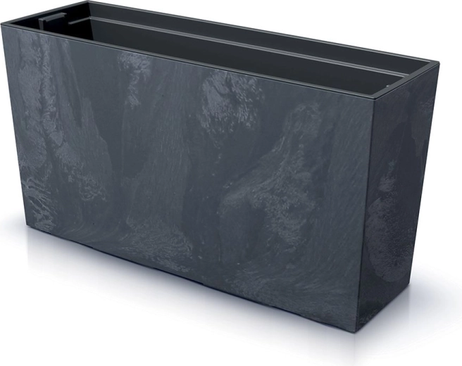 Plantekasse URBI CASE Beton-effekt M med indsats 77 cm antracit