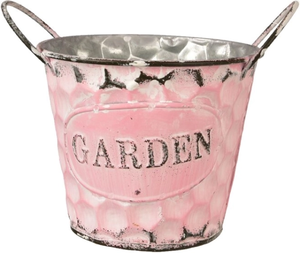 Potte i metal Garden, rosa 12 × 12 × 13 cm