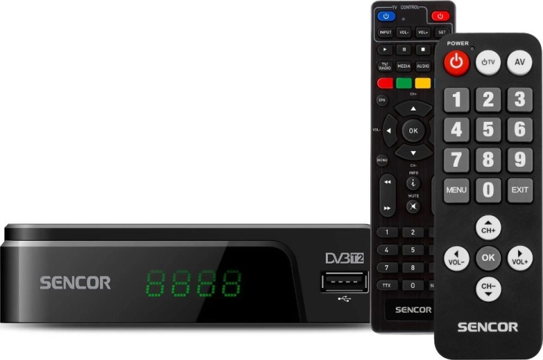 Sencor SDB 525T Senior DVB-T2-set-top-boks