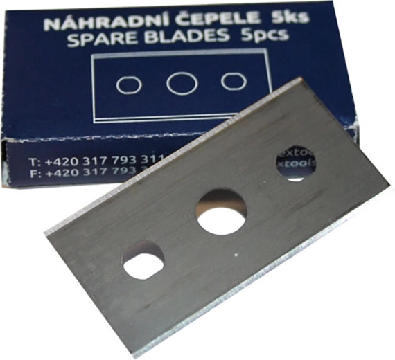 Reserveknive til høvl, 44 mm, Cr (5 stk)