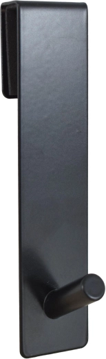 Sort rustfrit stålkrog til dør 6 × 20 cm