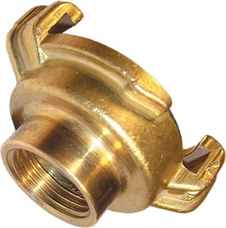 Messing-hurtigkobling med indvendigt gevind 1" GEKA