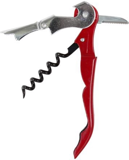 Met tjenerproptrækker 11 cm, rød