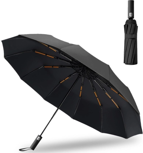 Automatisk sammenklappelig paraply Renew Force med UV-beskyttelse, 105 cm