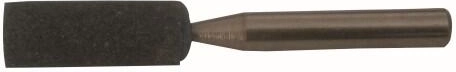 Slibecylindrisk slibesten 10 × 25 mm med 6 mm skaft, korn 100, hårdhed L, struktur 8