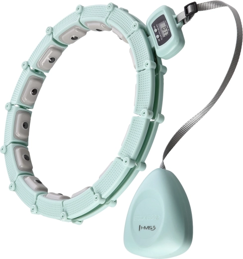 Masserende hula hoop med vægt og tæller HMS HHM14 – grøn