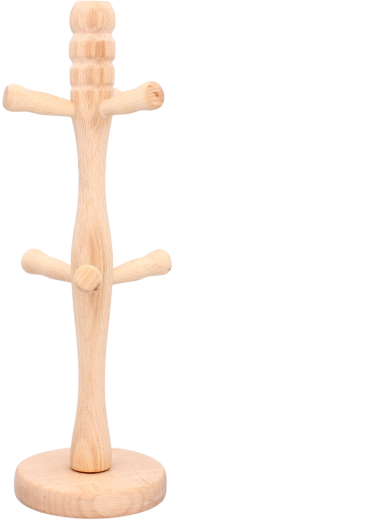 Krusstativ med træbase, 6 pladser
