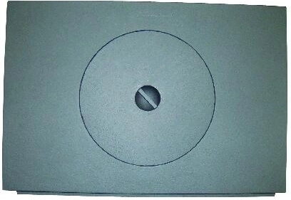 Støbejernsplade til komfur, sprøjtemalet