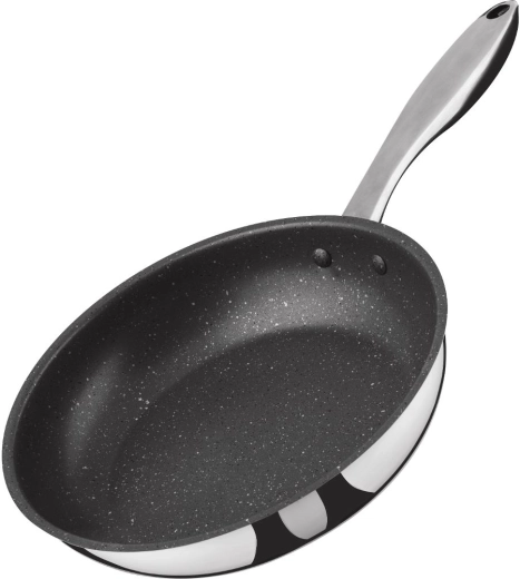 Lamart stegepande i rustfrit stål med non-stick-belægning 24 cm