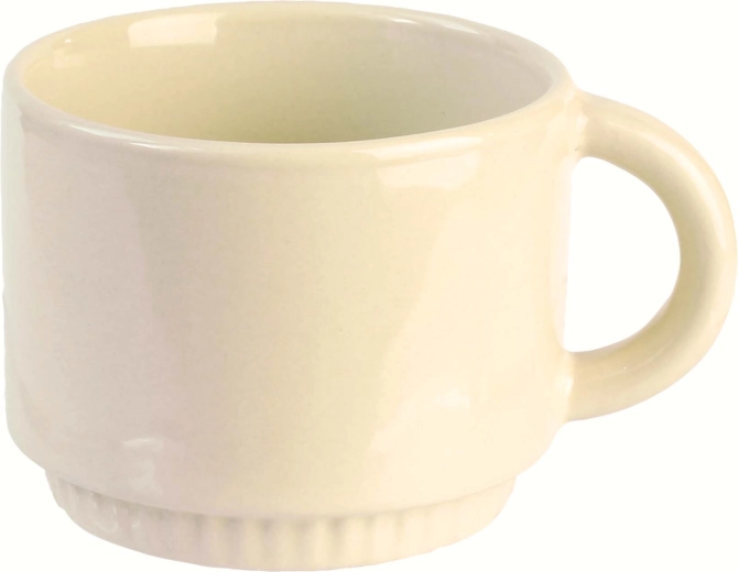 Keramikkrus 225 ml, cremefarvet