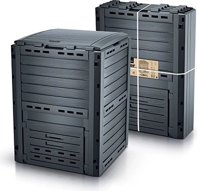 Havekompostbeholder 280 l antracit COMPOGREEN WOODY