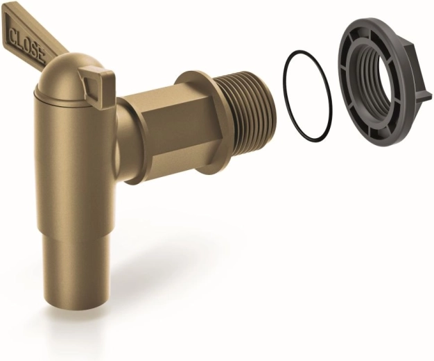 Hane til regnvandstønde Cantap 2 guldfarvet