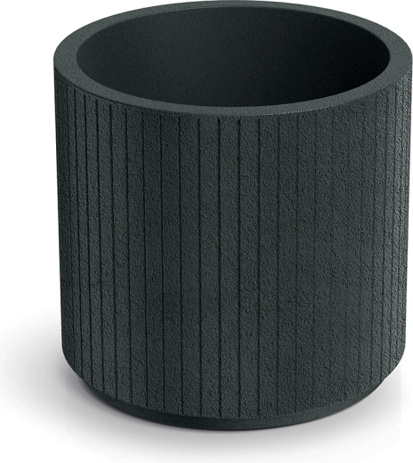 Blomsterkrukke Coro Round 40 cm mørkegrå