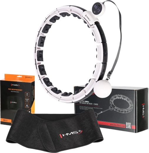Sæt massagering HMS HHM16 med tæller og vægt + slankebælte BR163