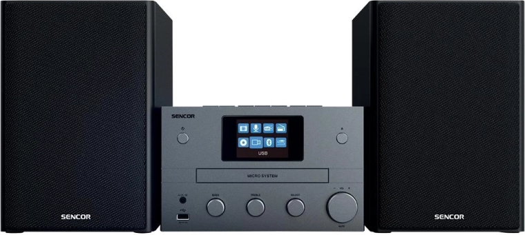 Sencor mikrosystem med Wi-Fi, DAB+ og CD