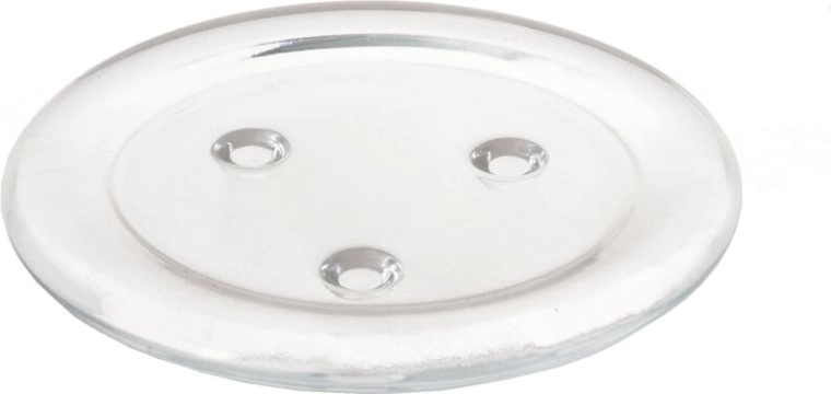 Glasunderlag til stearinlys med en diameter på 11 cm