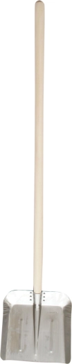 Lille aluminiums skovl med træskaft 130 cm