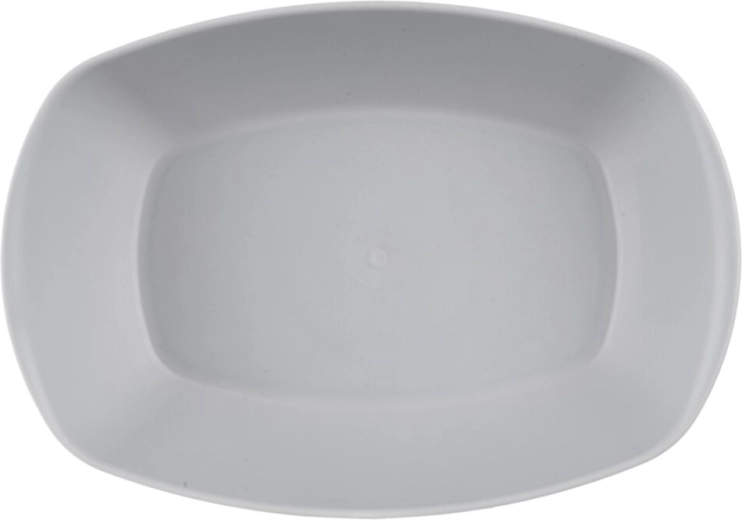 Serveringstallerken Sandy oval 25 × 15,5 cm grå