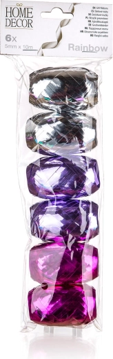 Gavebånd Rainbow, farvemix, 10 m, 6 stk.