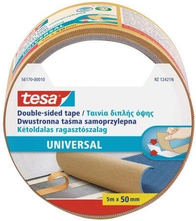 Tesa dobbeltklæbende tæppetape 50 mm × 5 m