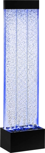 Fritstående boblevandvæg LED RGB 150 × 39 × 26 cm