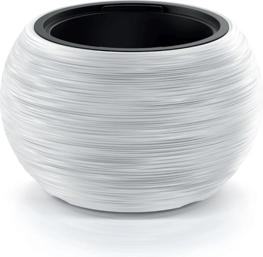 Furu Bowl blomsterkrukke 38 cm hvid med indre indsats