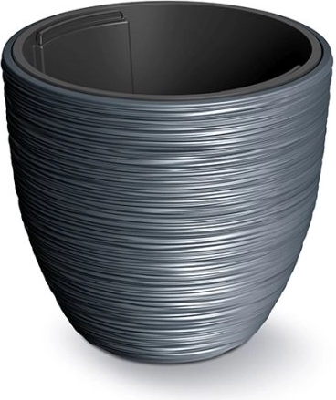 Furu urtepotte med indsats 29,8 cm – antracit