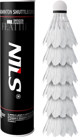Badmintonfjerbolde NILS NBL6206, 6 stk.