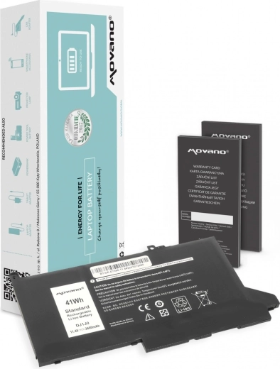 Movano MYJ96-batteri til Dell Latitude E7390/E7490 (Li-Ion) - 1 stk.
