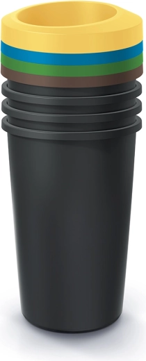 Sæt af sorteringsspande til affald 4×45 l Prosperplast Compacta R Drop