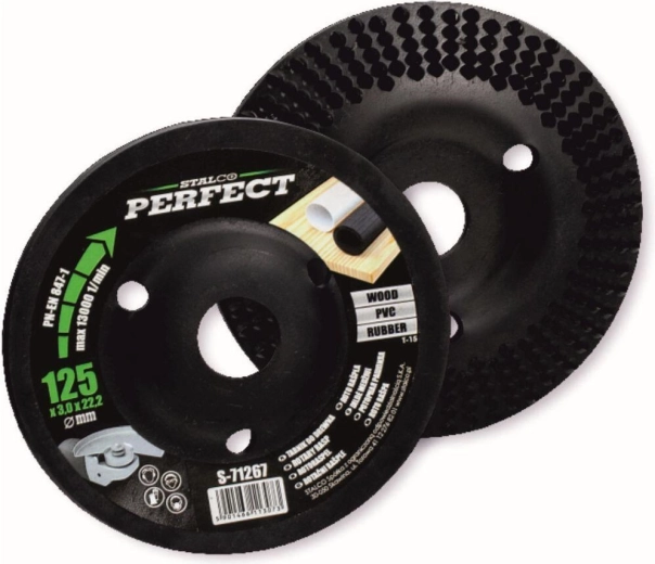 Roterende slibeskive 125 × 3,0 × 22,2 mm til vinkelslibere STALCO