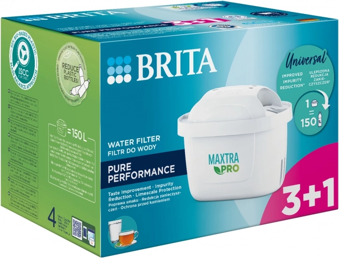Udskiftelige filtre BRITA MAXTRA PRO Pure Performance 3+1