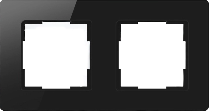 Avatto ramme til 2 moduler TS20, sort