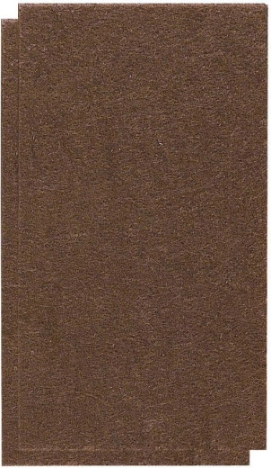 Filt-selvklæbende møbelunderlag 100 × 60 mm, brune (2 stk.)