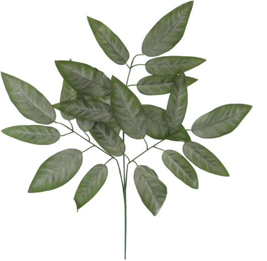 Kunstig valnøddegren med blade, grøn, 72 cm