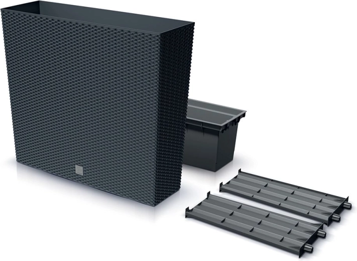 Høj altankasse Rato Case med indsats 77 cm antracit