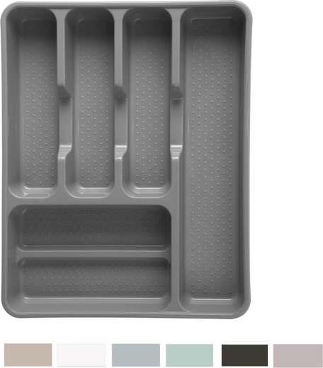 Bestikindsats Dem plastskuffeorganizer 38 × 30 × 4,5 cm, farvemix