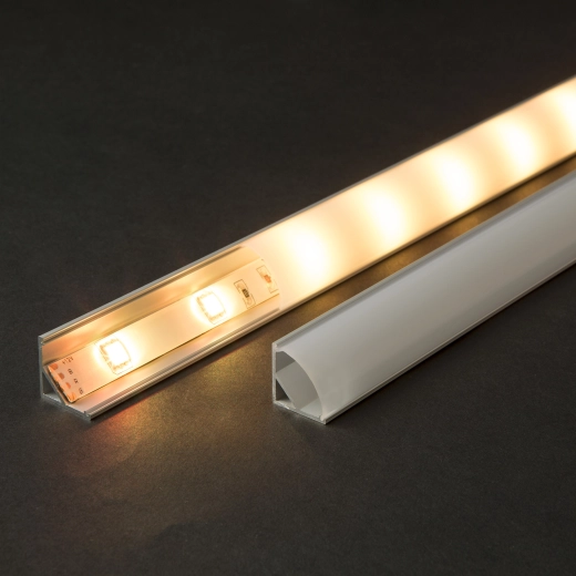 Aluminium U-profil til LED-strips 1 m