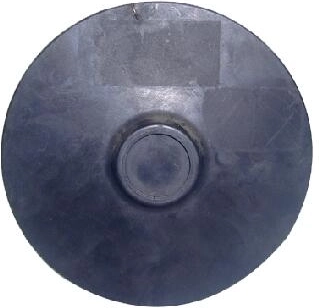 Gummiskive 124 mm til slibning og polering af sten