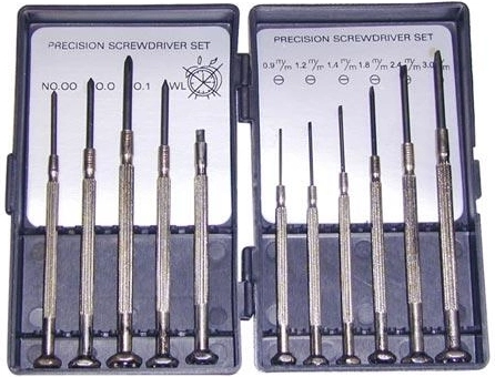 Sæt urmagermekanikerskruetrækkere 11 dele