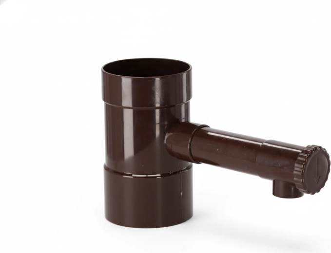 Brun regnvandsopsamler 100 mm